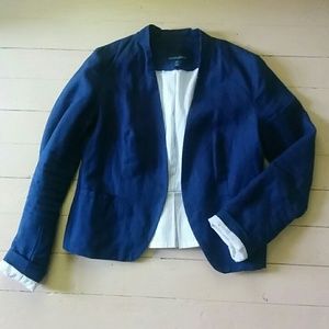 Navy linen blazer